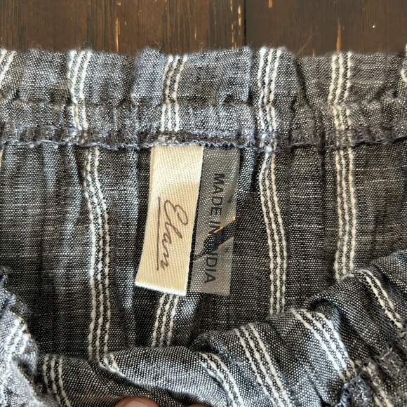 Elan peasant blouse grey/white size large - Picture 4 of 7